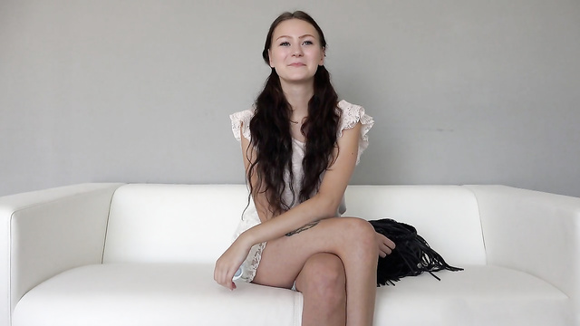 Brunette Nails Her Czech Casting Hoping To Get Selected!