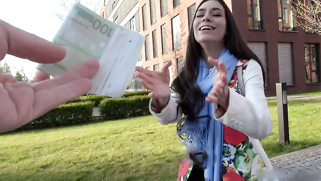Hot Girl Does Anything For A Few Hundred Euros - Even Hard Sex!