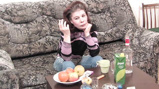 Drunk Russian MILF Begs Young Guy For Hard Sex!