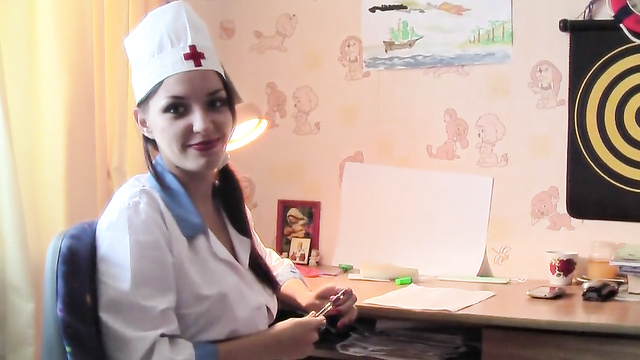 Russian Couple Plays Hot Nurse And Patient Roleplay!
