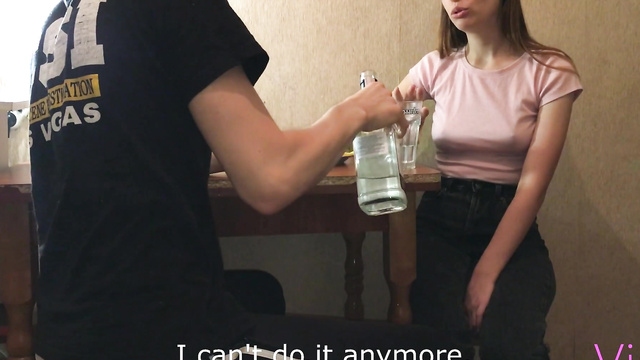 Drunk Girl Gets Fucked By Friend At His Place!