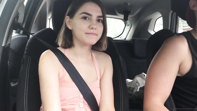 Sexy Hitchhiker Thanked Him With Blowjob And Car Sex!