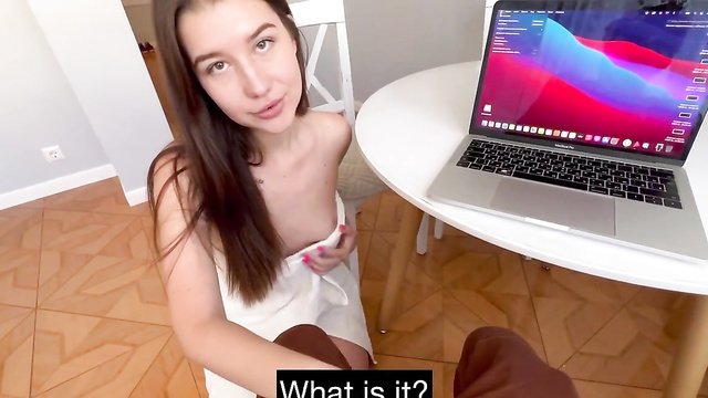 Hot Russian Girl Got Fucked Hard by Her Computer Repair Guy!
