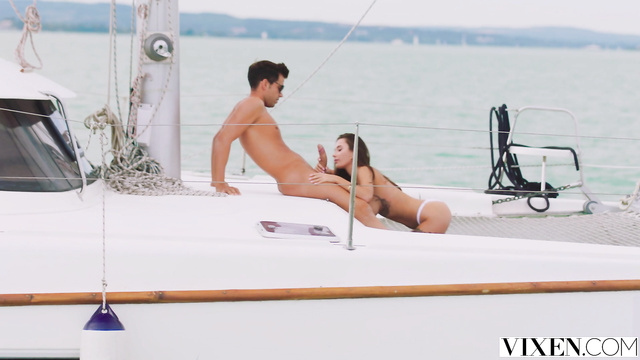 Tattooed Babe Sucks And Gets Fucked On Luxury Yacht!