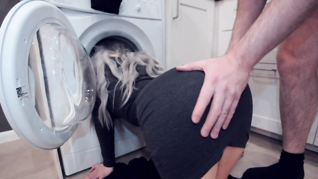 Wife's Sister Got Stuck In The Washing Machine And I Fucked Her!