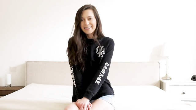 Skinny Cutie Wants Modeling Gig... Fucked on Camera!