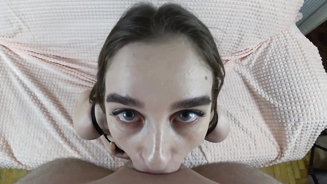 Deepthroat Queen Sucks Massive Cock POV... Gags And Swallows It All!