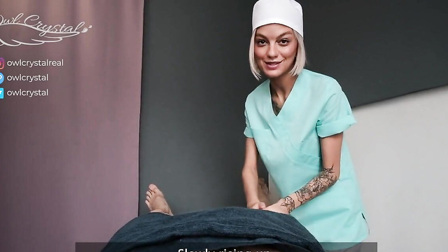 Russian Massage MILF Jerks And Sucks Him Dry... Full Happy Ending!