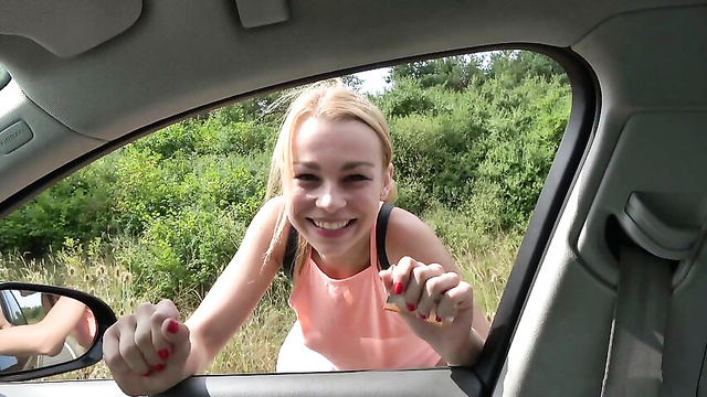 Picked Up Road Slut And Fucked Her In Car - Cum In Mouth!