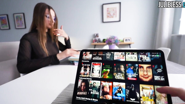 She Pulled Him Away From TV For Hot Sex Instead!