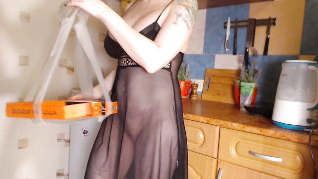 Cheating Wife Always Fucks Delivery Guys Dressed Like A Slut!