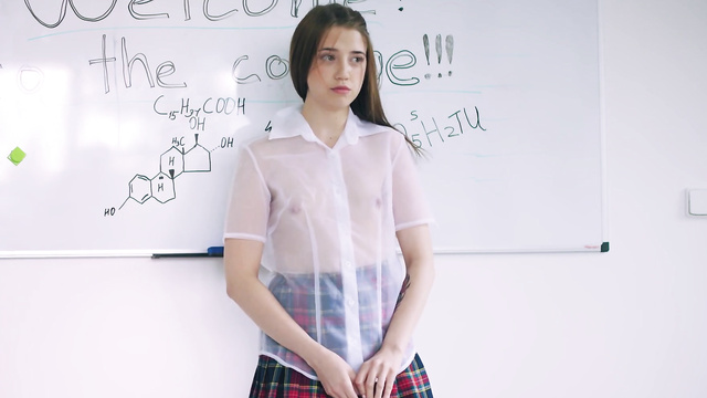Her Dripping Pussy Craves Professors' Big Hard Cocks!