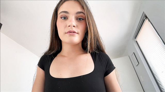 Stepsister begged me to stretch her and moaned on my thick cock